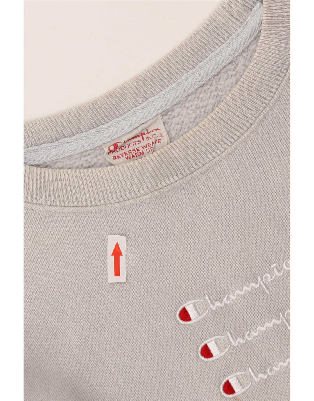 Damska bluza z grafiką Champion UK 10 Small, szara bawełna