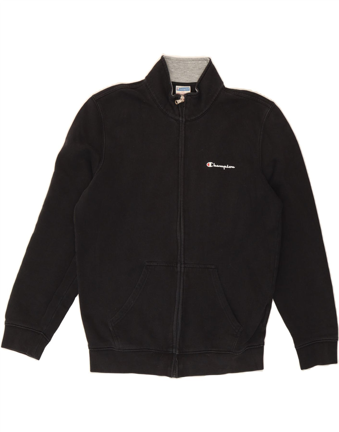 CHAMPION Mens Tracksuit Top Jacket Medium Black Cotton Vintage Champion and Second-Hand Champion from Messina Hembry 