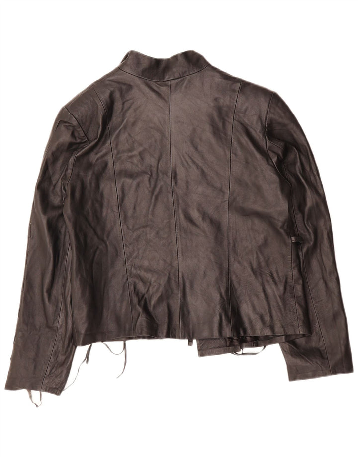 Damska kurtka skórzana VINTAGE IT 44 średnia czarna