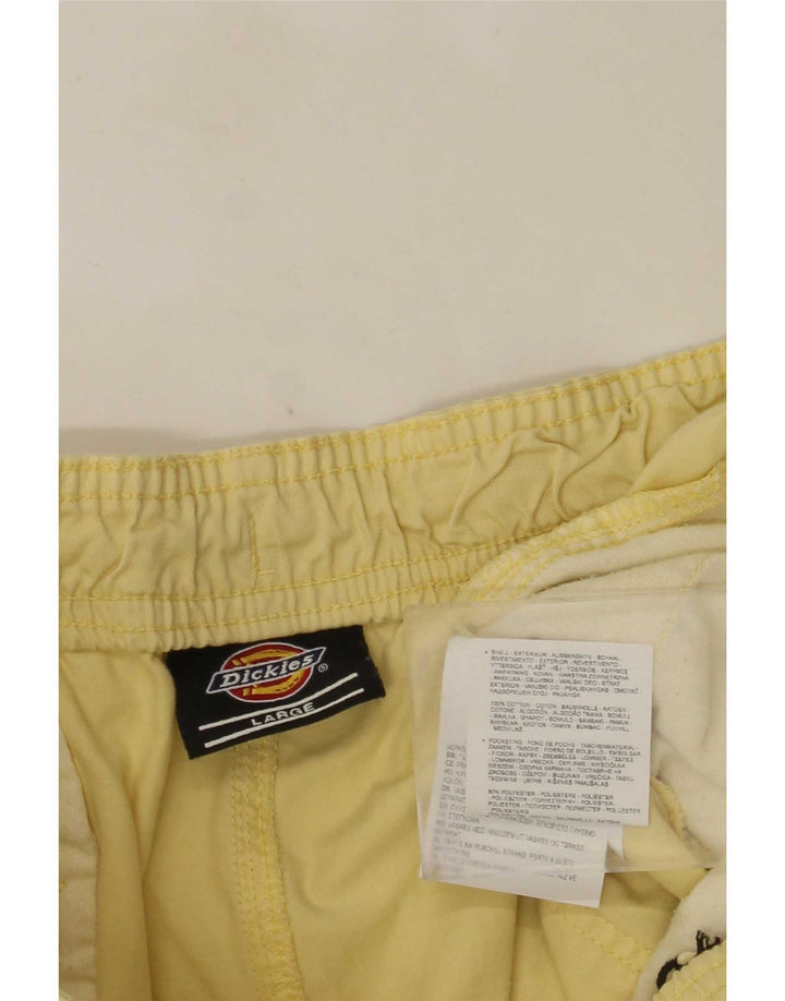 Męskie spodenki cargo Dickies, duże, W34, żółta bawełna