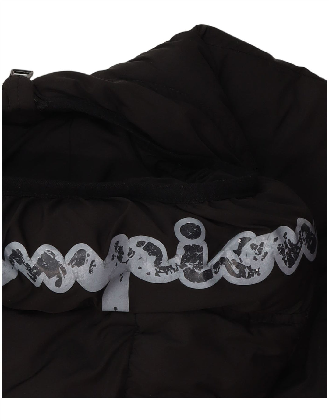 Chłopięca ocieplana kurtka CHAMPION z kapturem i grafiką, 15-16 lat, 2XL, czarna