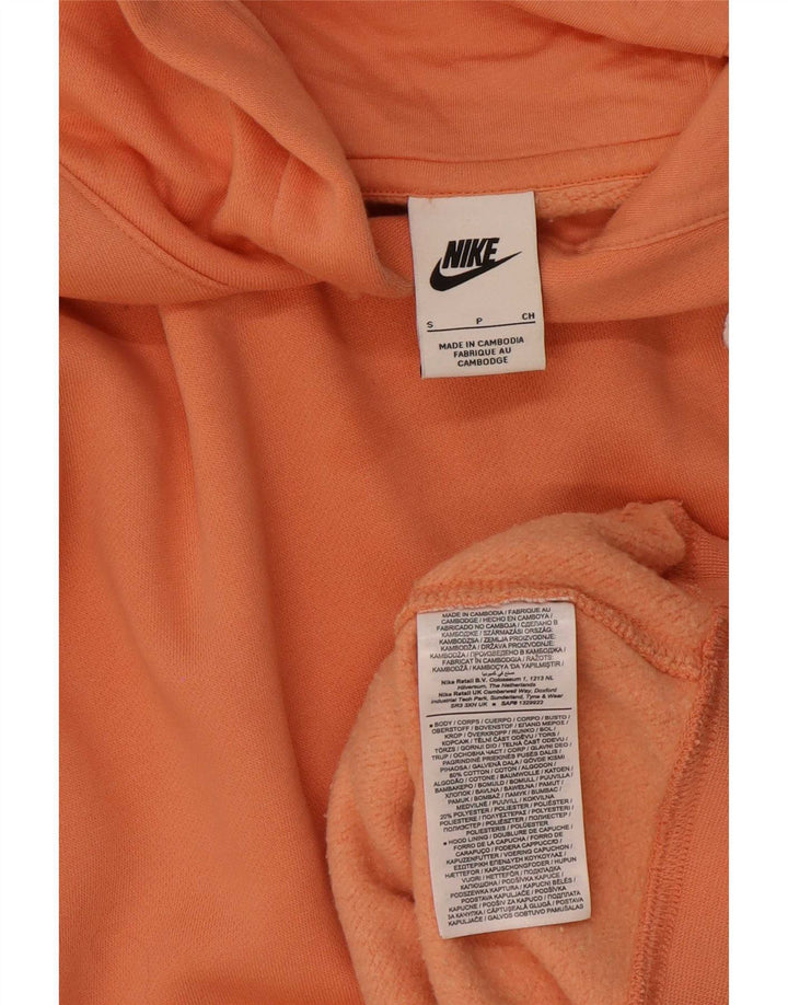 Męski sweter z kapturem Nike, mały, pomarańczowy, bawełniany
