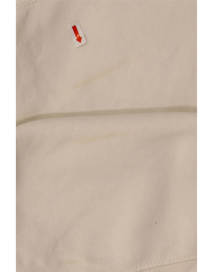 Damski sweter oversize Zara, UK 14, średni biały poliester