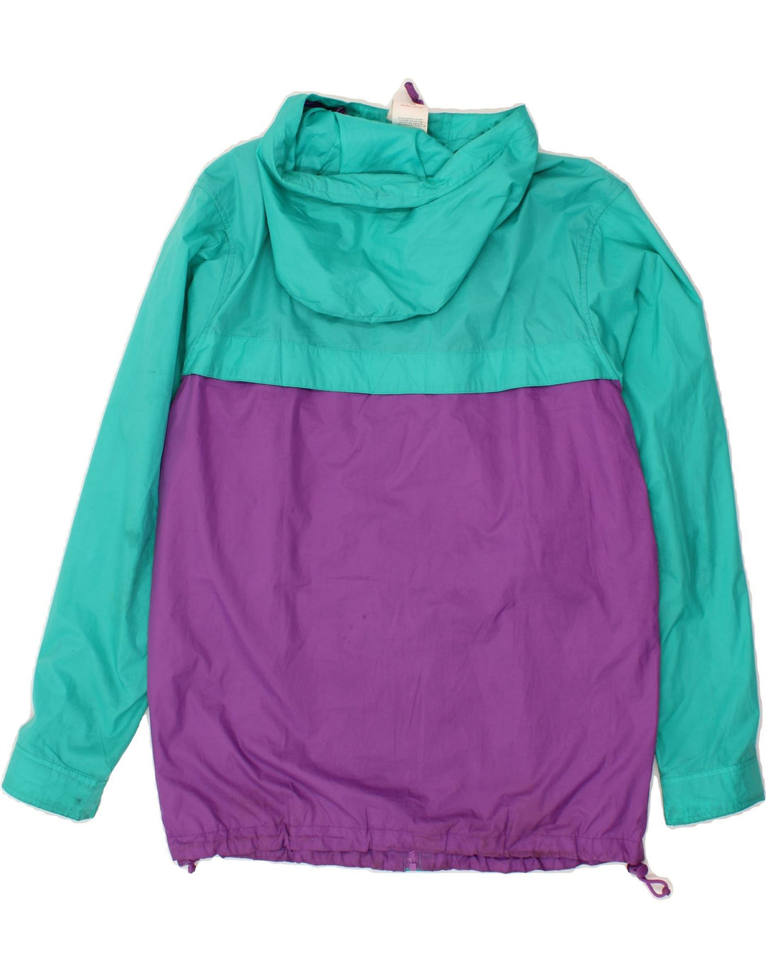PUMA Mens Hooded Rain Jacket UK 36 Small Purple Colourblock Polyester Vintage Puma and Second-Hand Puma from Messina Hembry 