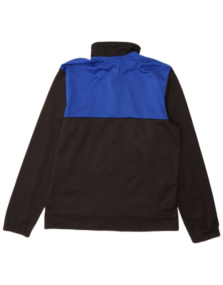 Adidas Męska bluza dresowa UK 42/44 Duży czarny poliester z blokami kolorów