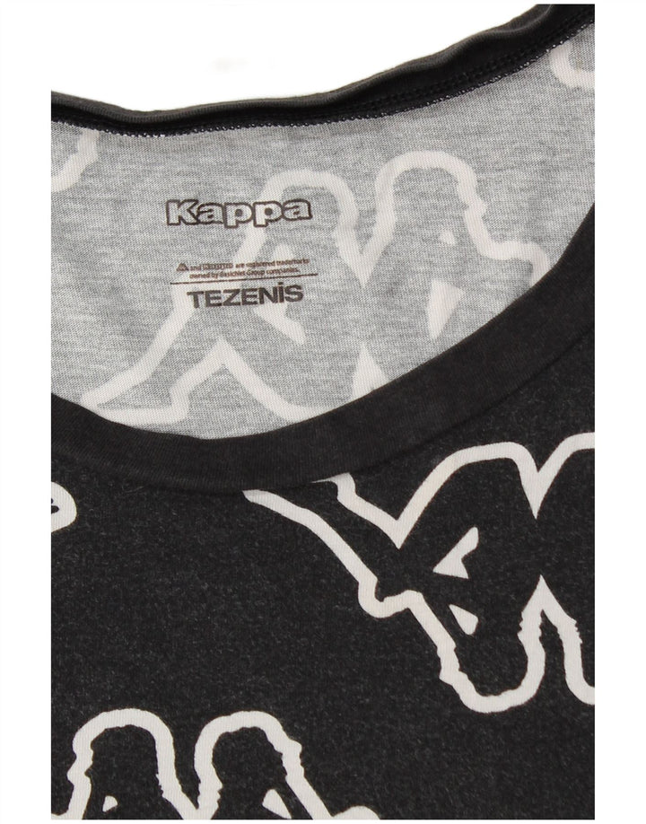 Męski T-shirt z grafiką Kappa Tezenis, duży, czarny