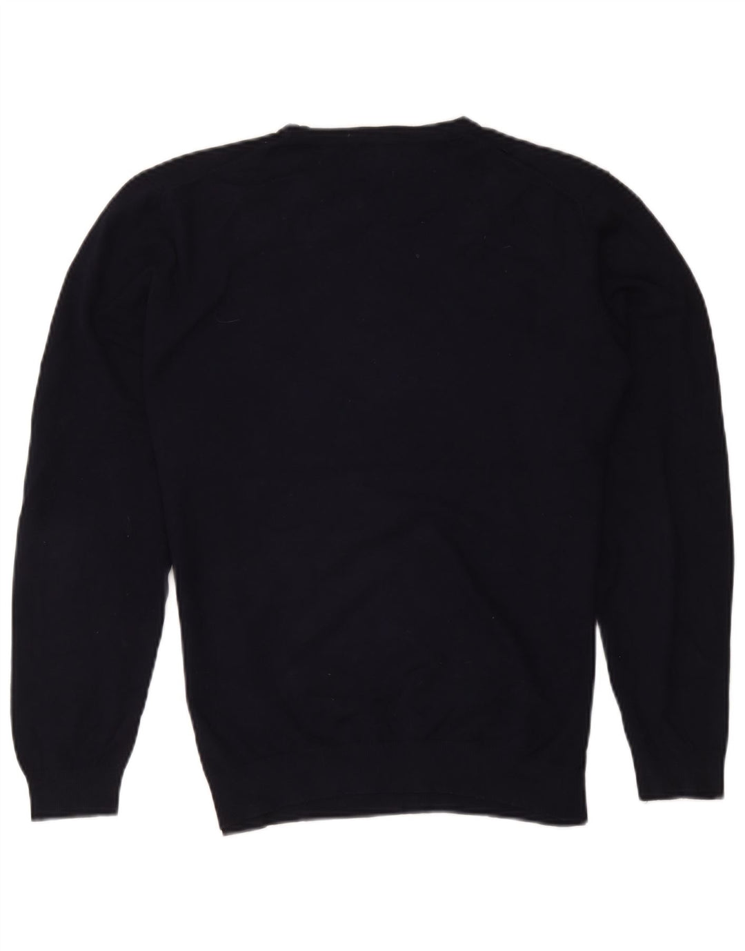 Męski sweter Zara z okrągłym dekoltem, duży, granatowy