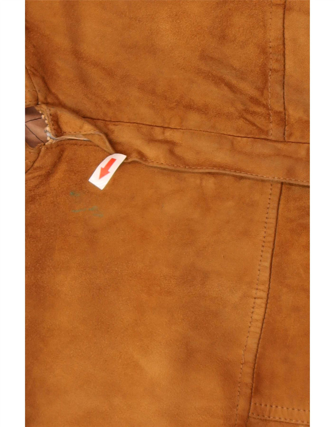 Vintage męska zamszowa kurtka bomber IT 50 duża beżowa skóra