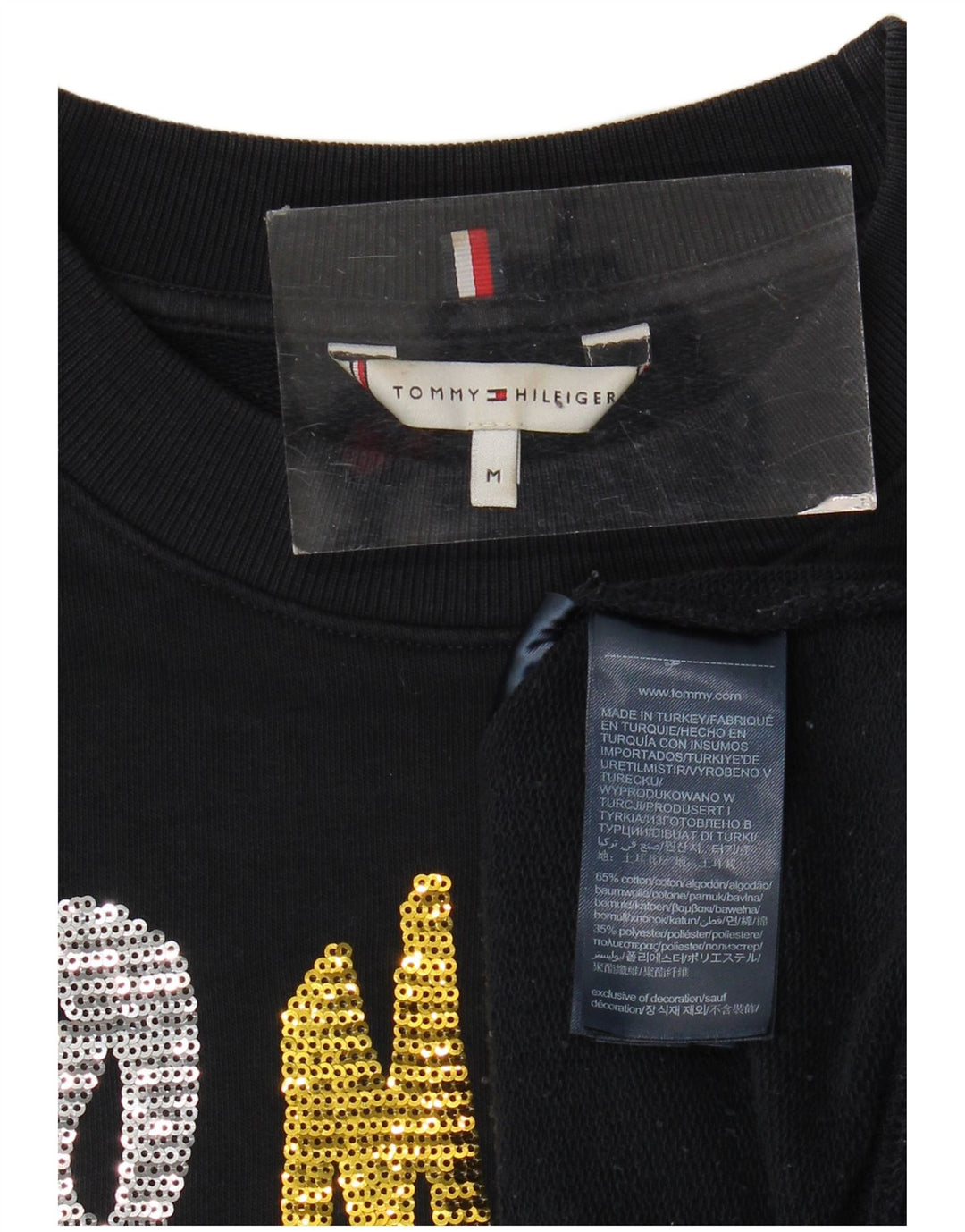 Damska bluza z grafiką Tommy Hilfiger UK 14, średni granat