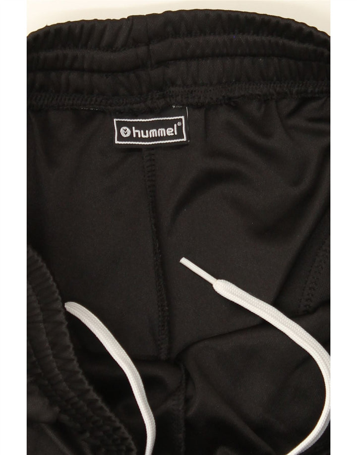 HUMMEL Mens Graphic Tracksuit Trousers Small  Black Polyester Vintage Hummel and Second-Hand Hummel from Messina Hembry 