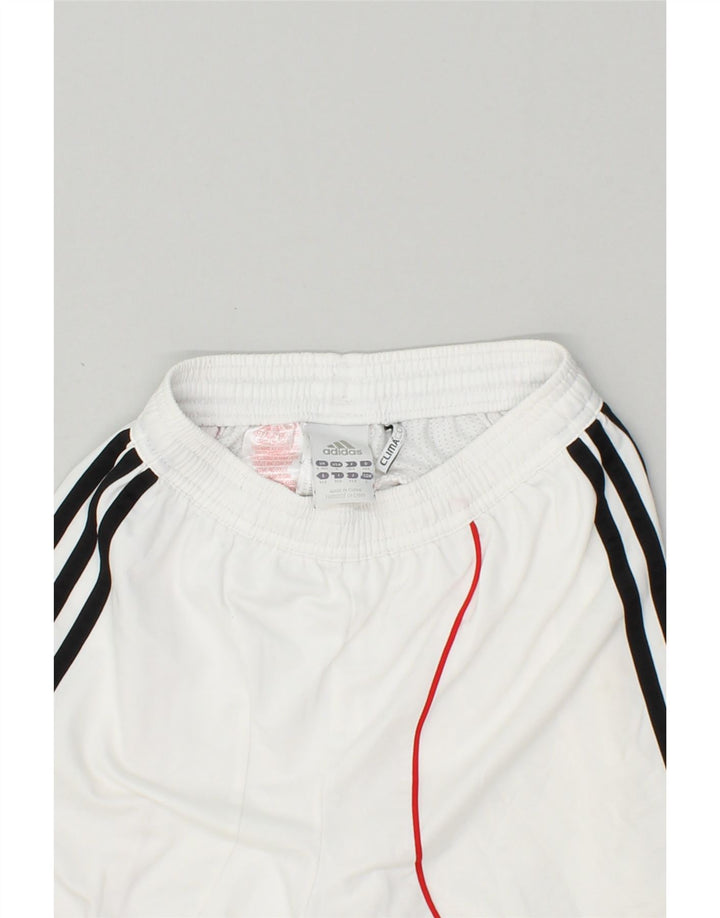 ADIDAS Boys Climacool Graphic Sport Shorts 9-10 Years White Polyester | Vintage Adidas | Thrift | Second-Hand Adidas | Used Clothing | Messina Hembry 