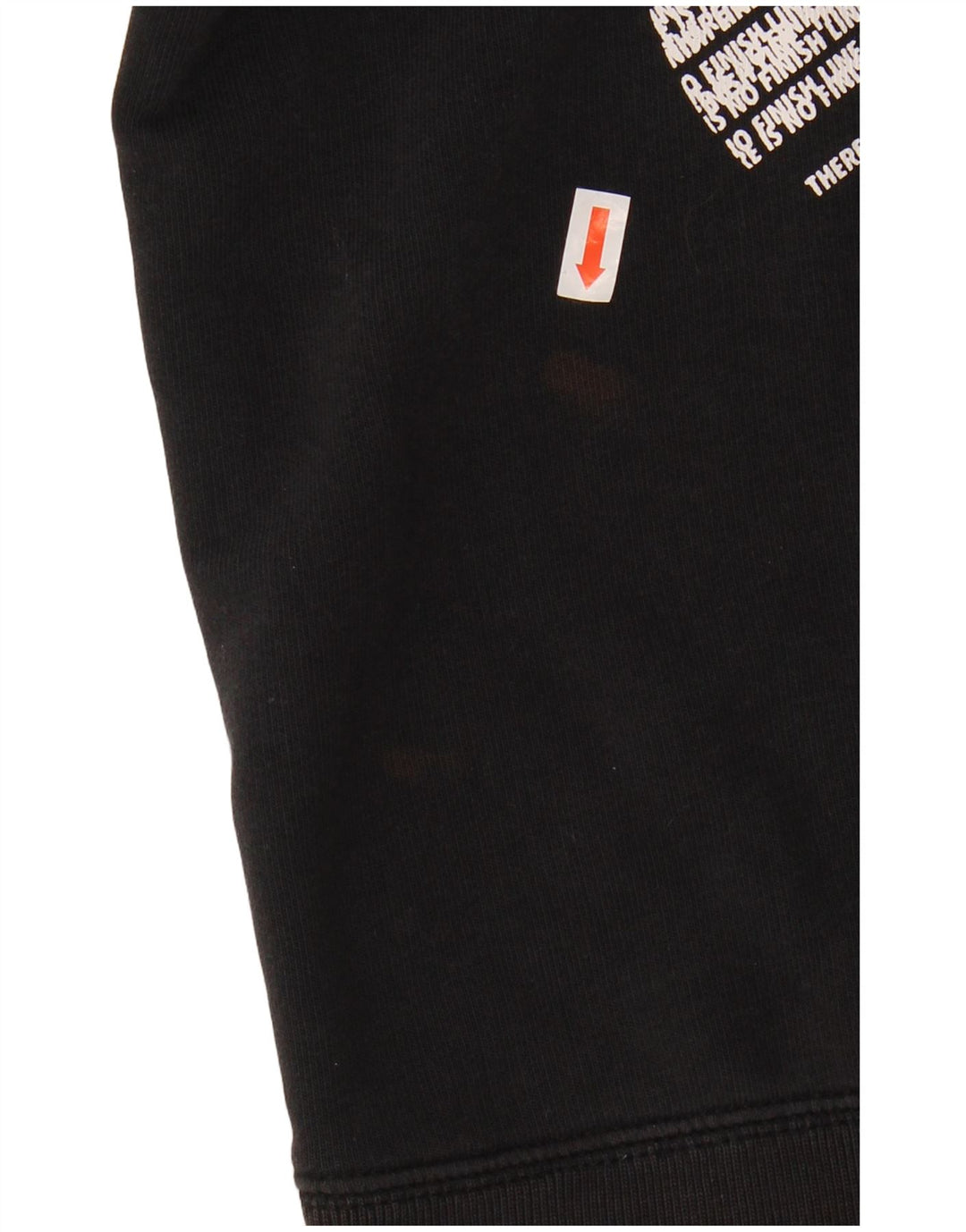 NIKE Womens Graphic Sweatshirt Jumper UK 14 Medium Black Cotton