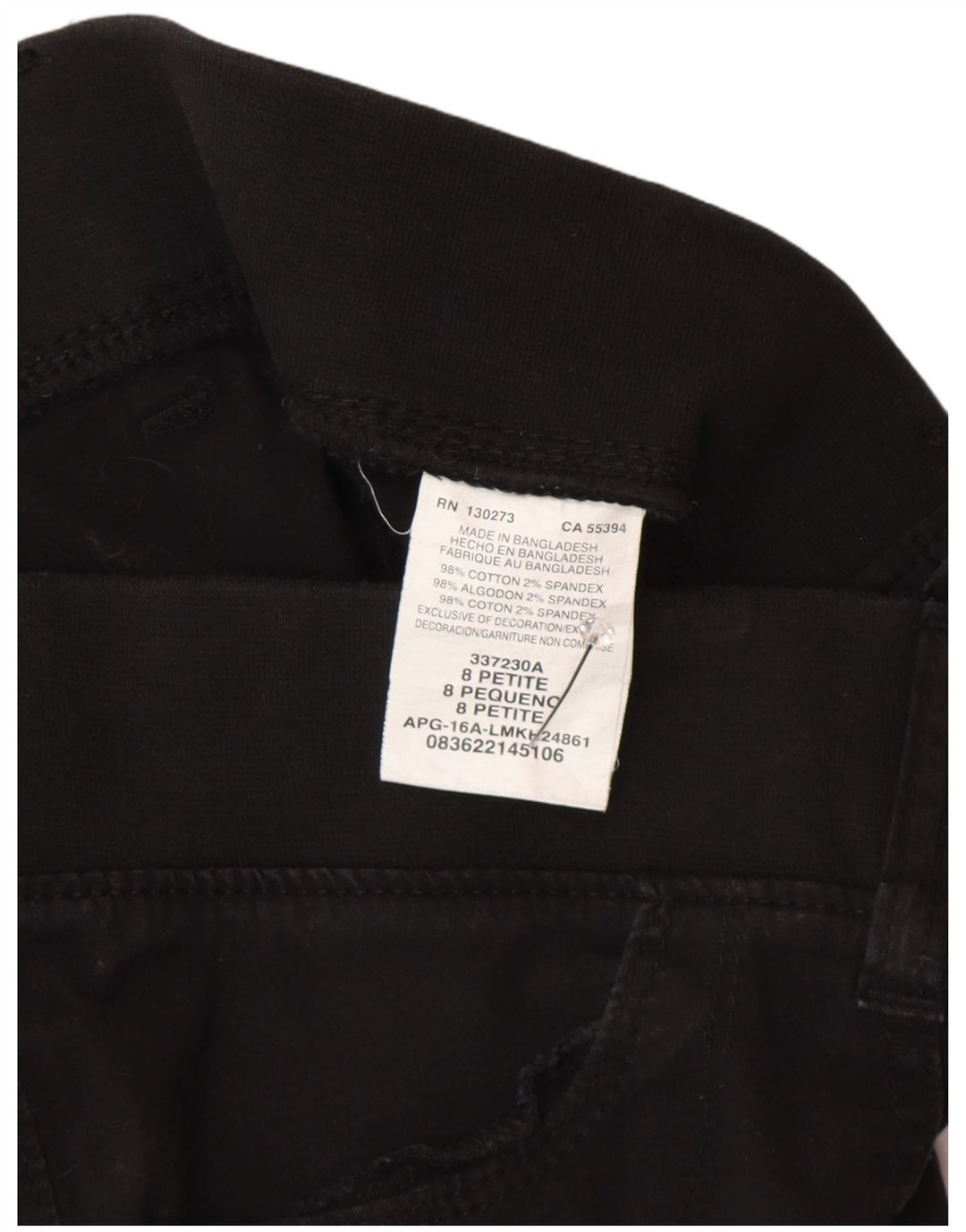 Spodnie damskie LEE Straight Cargo Capri US 8 Medium W30 L21 Czarna bawełna