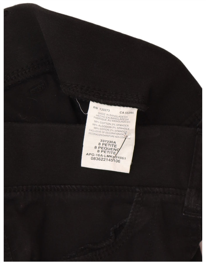 Spodnie damskie LEE Straight Cargo Capri US 8 Medium W30 L21 Czarna bawełna