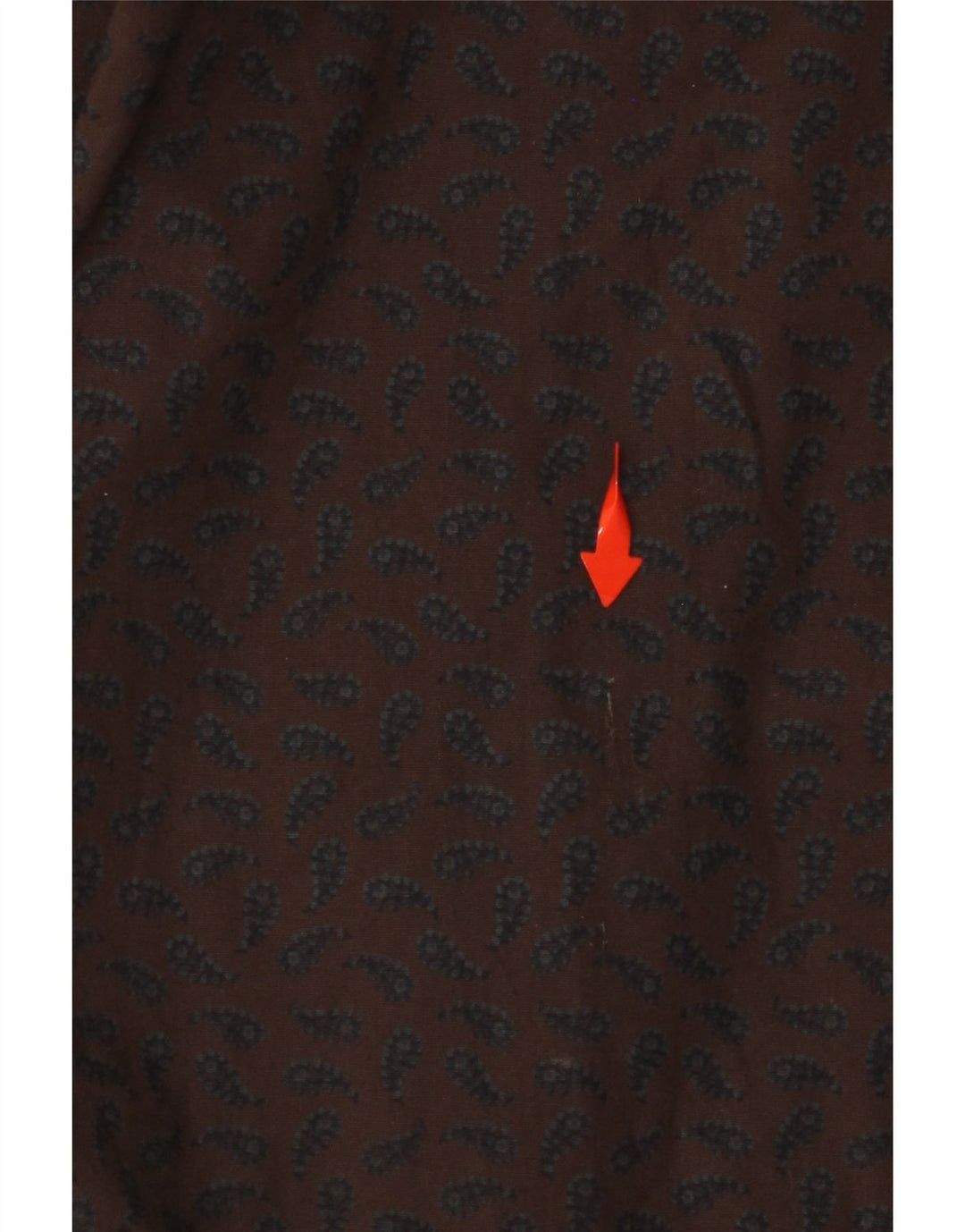 UNGARO Męska koszula duża, brązowa, bawełniana paisley