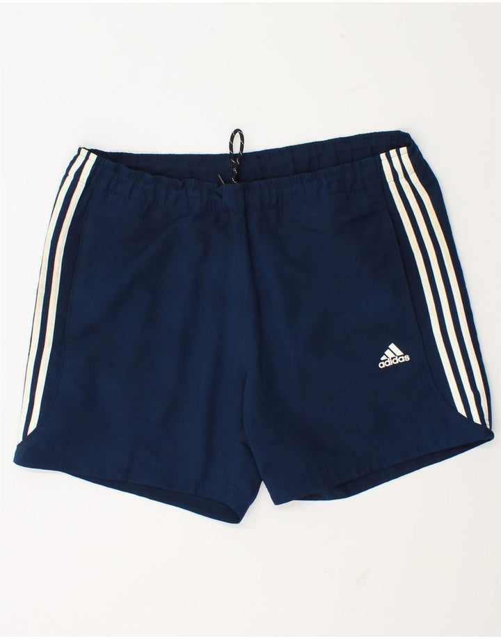 Męskie spodenki sportowe Adidas Climalite, duże, granatowe, z poliestru