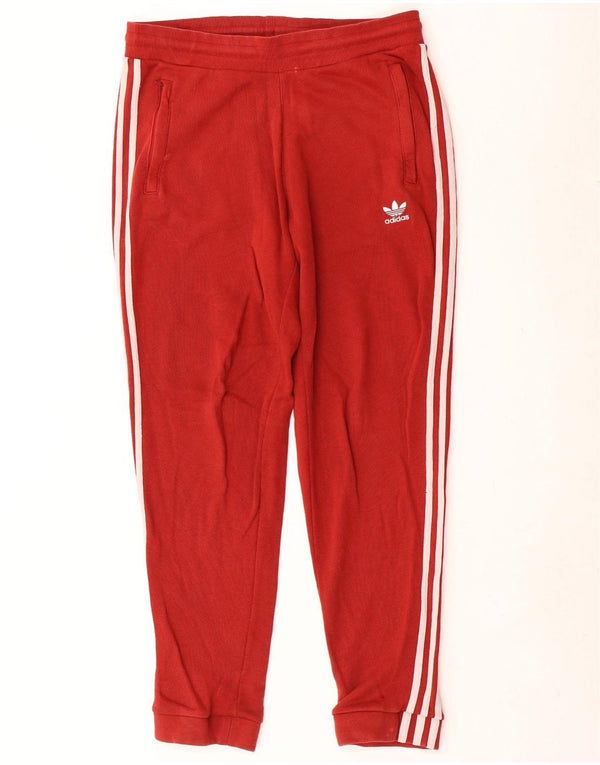 Adidas Męskie Spodnie Dresowe Joggery Małe Czerwone Bawełniane