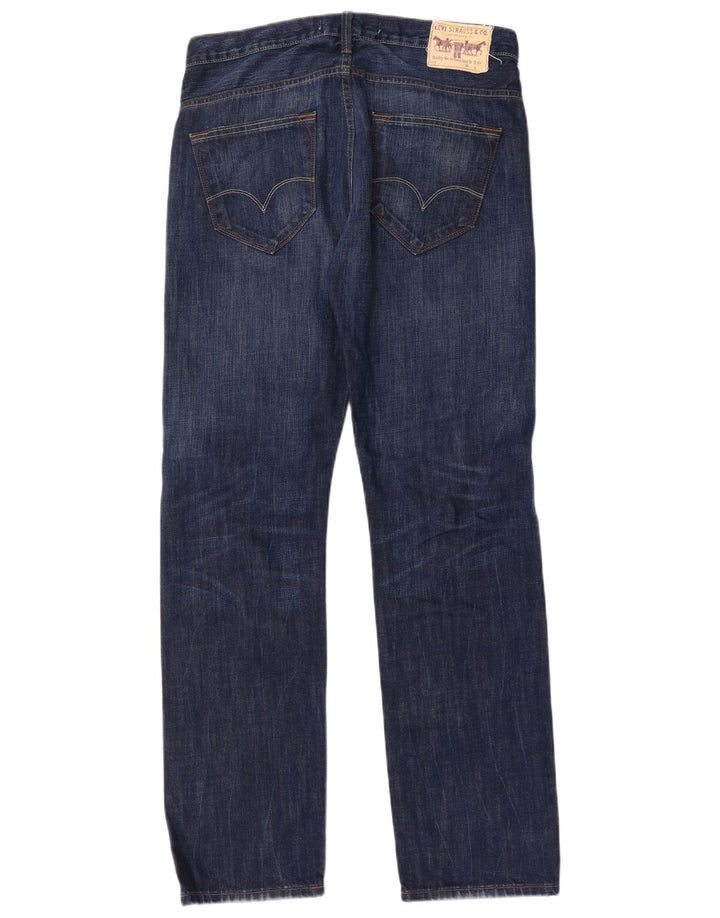 Męskie jeansy Levi's 504 Straight W33 L32 Niebieskie bawełniane