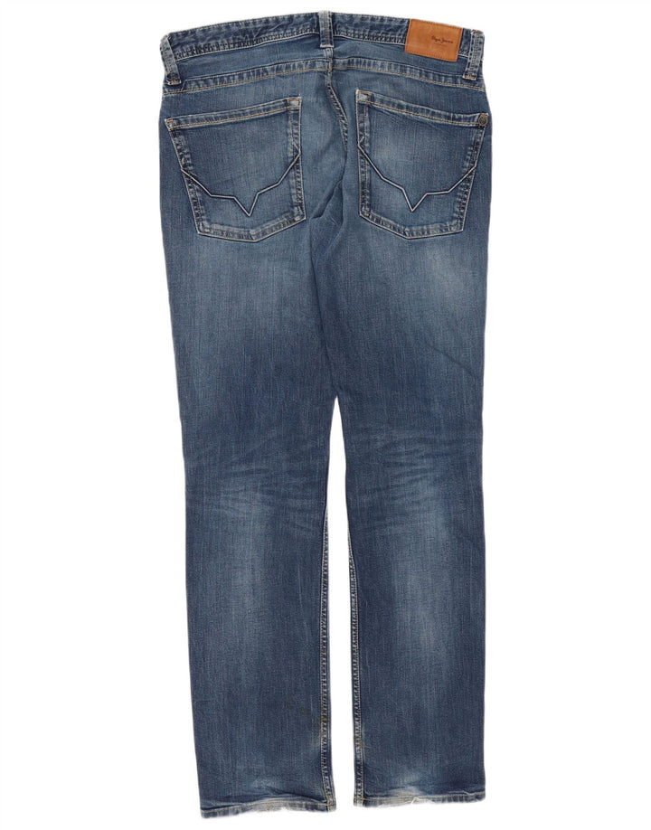 PEPE Jeans Męskie wąskie dżinsy W34 L34 Niebieskie bawełniane