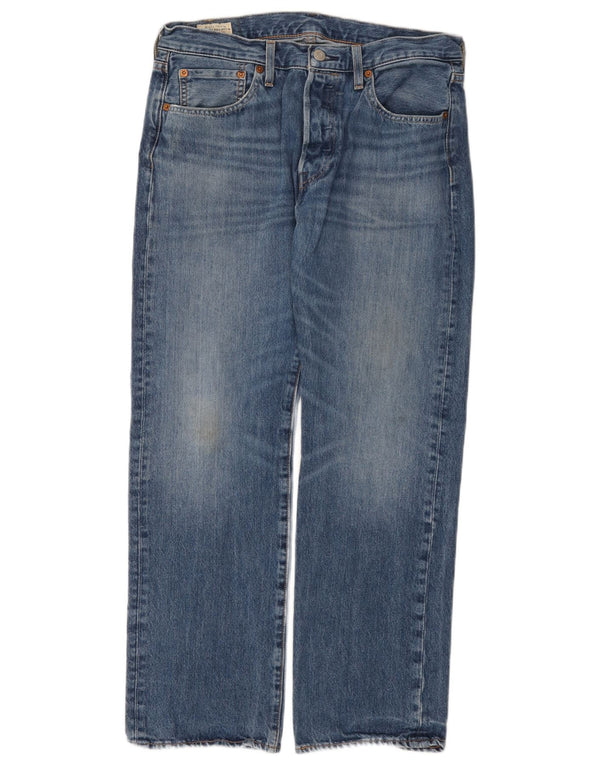 Męskie dżinsy Levi's 501 Straight W32 L30 Niebieskie bawełniane
