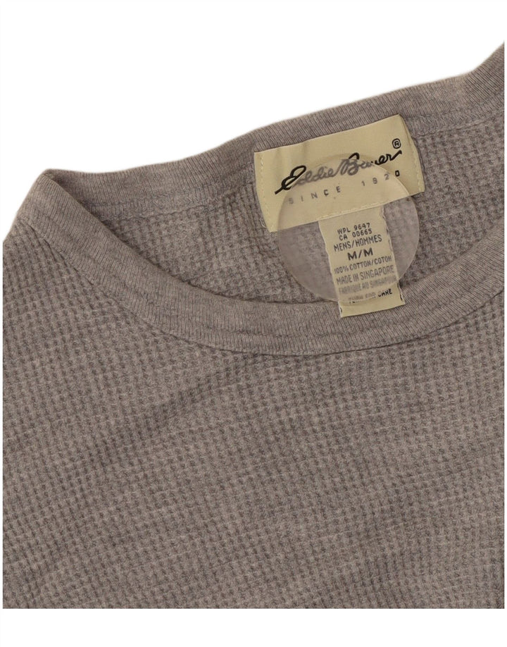 T-shirt męski EDDIE BAUER, średnioszary, bawełniany