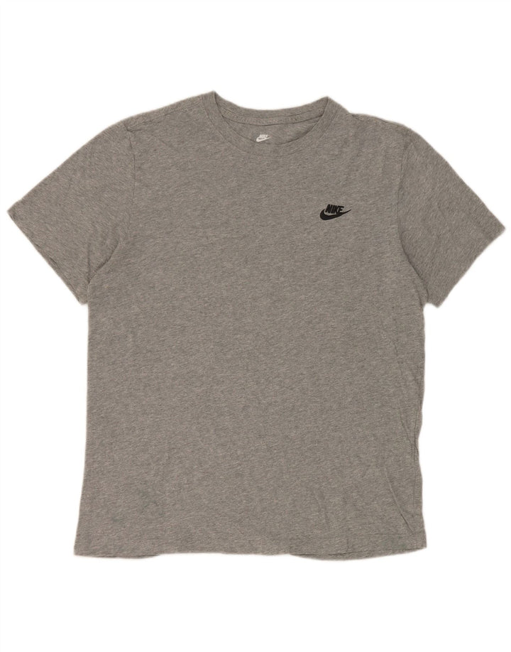 T-shirt męski Nike, średnioszary, bawełniany