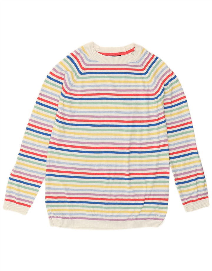 Crew Clothing Damski sweter z okrągłym dekoltem UK 10, mały, wielokolorowy