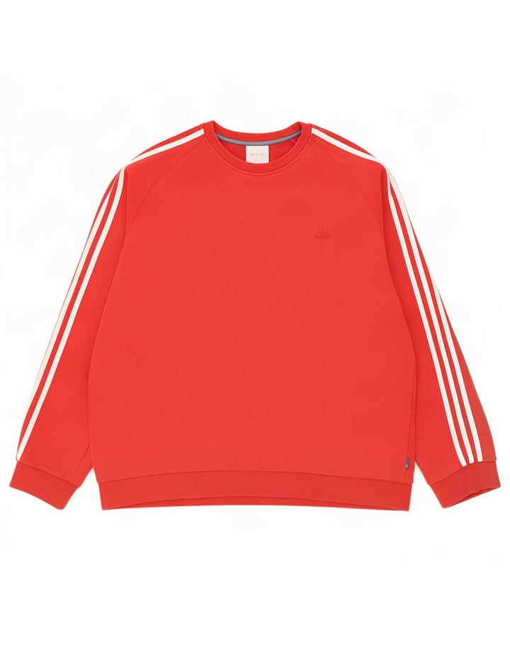 Adidas Męska Bluza Sweter 2XL Czerwona Bawełna