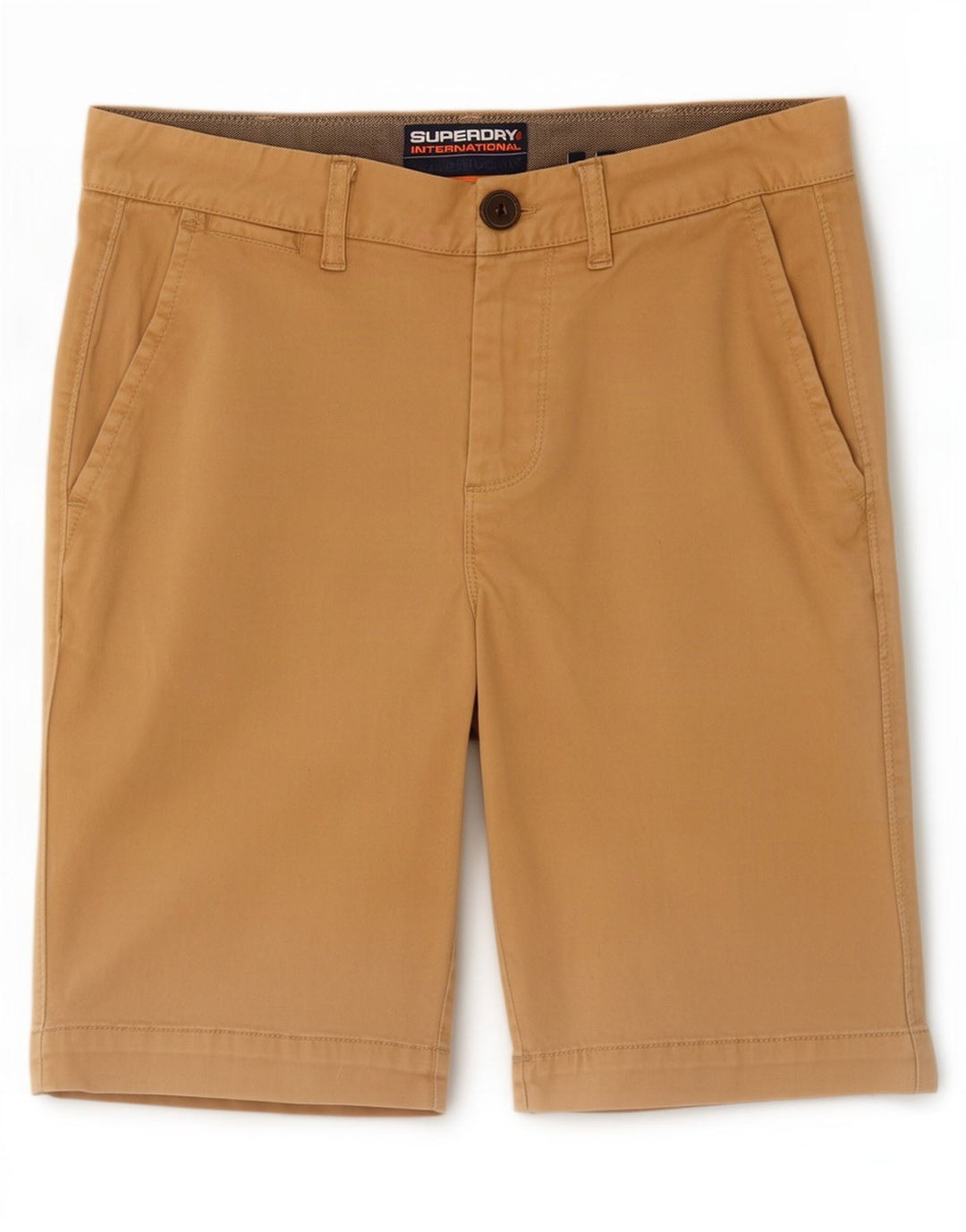 Męskie spodenki chino Superdry, średnie W32, beżowa bawełna