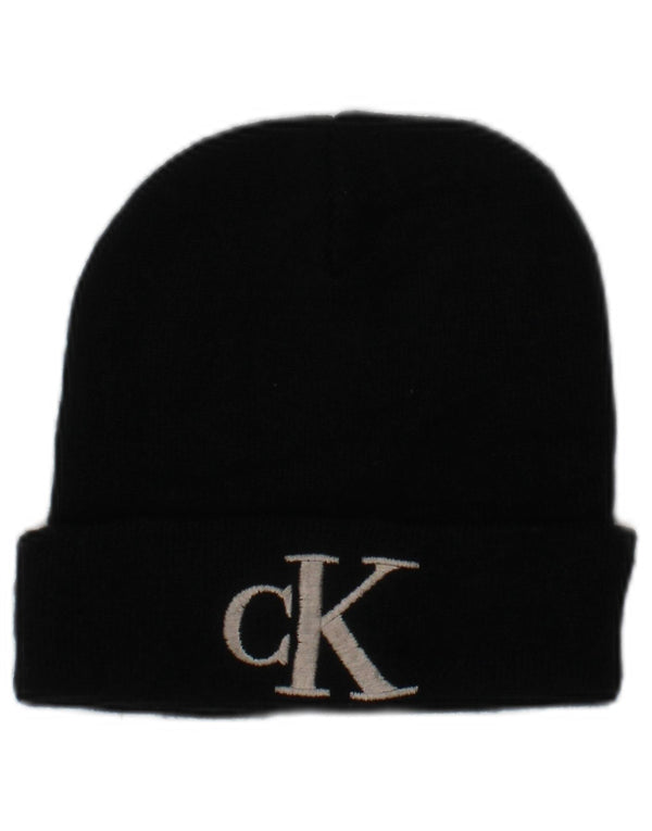 Męska czapka typu beanie Calvin Klein z grafiką w jednym rozmiarze, czarne akrylowe logo