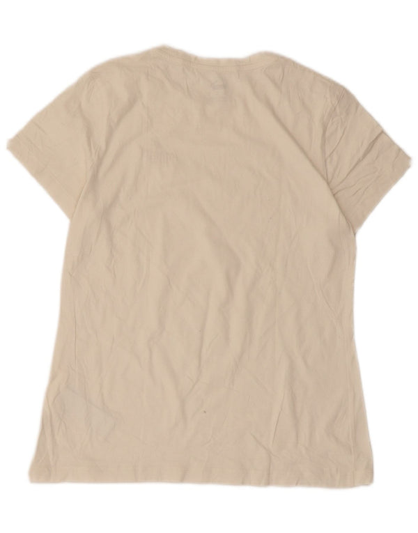 T-shirt damski Puma Top UK 12 Średni beż, bawełna