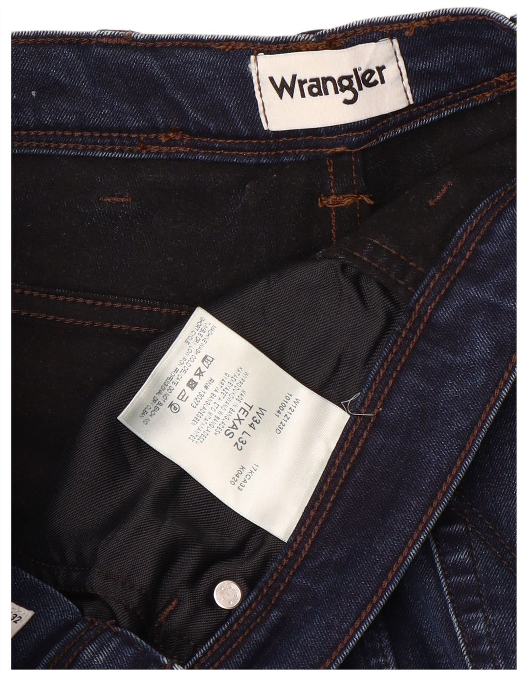 Męskie jeansy WRANGLER Texas Straight W34 L32 Niebieskie, bawełniane