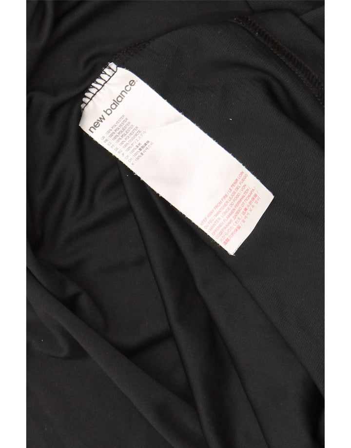 Męska koszulka z grafiką NEW BALANCE Top, średni czarny poliester