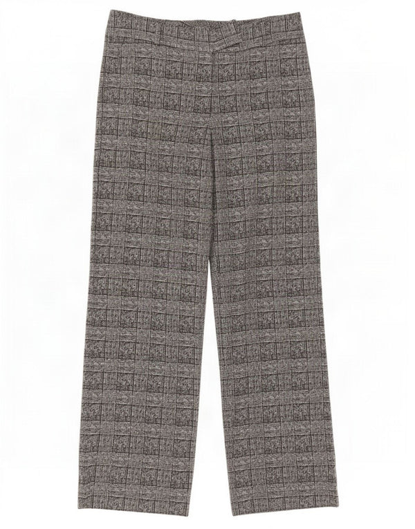 Damskie spodnie garniturowe Marks & Spencer UK 14 Large W34 L32 Szara kratka