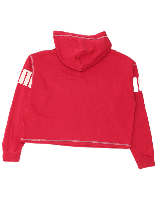 Damska bluza z kapturem Puma Oversized Graphic Crop UK 10 Small Red