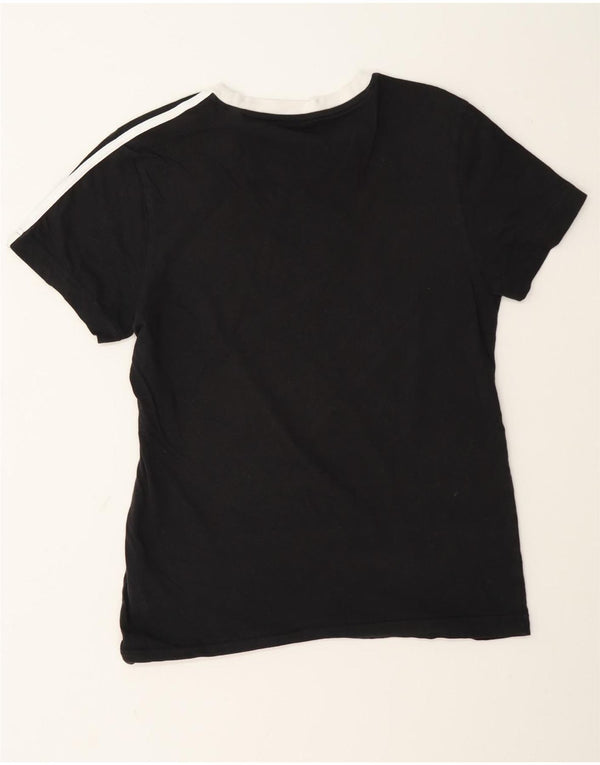 Damska koszulka oversize Adidas Top UK 4/6 XS Czarna bawełna