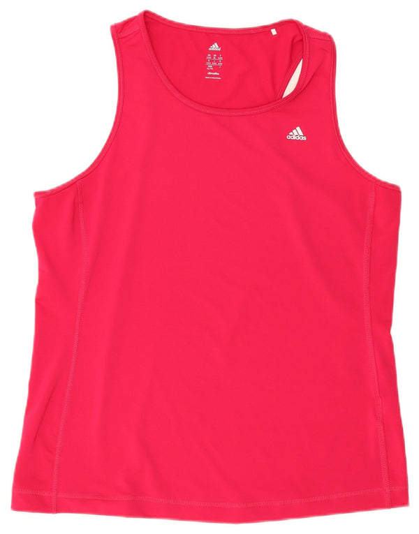 Damska kamizelka Adidas Climalite Top UK 20/22 XL Różowy Poliester