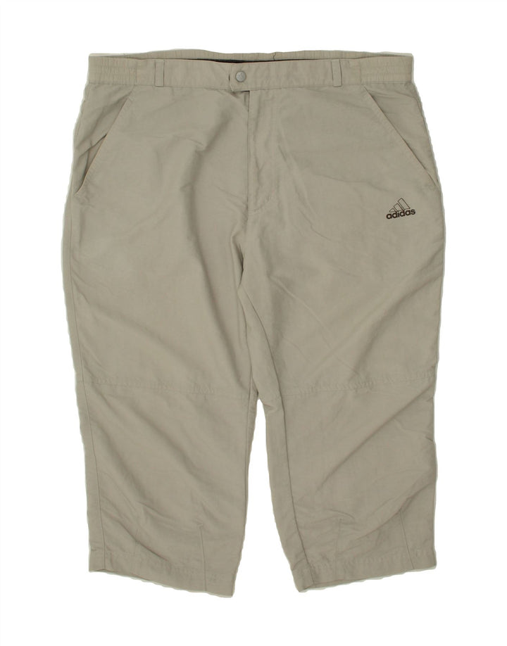 ADIDAS Womens Capri Trousers W36 L20 Grey Vintage Adidas and Second-Hand Adidas from Messina Hembry 