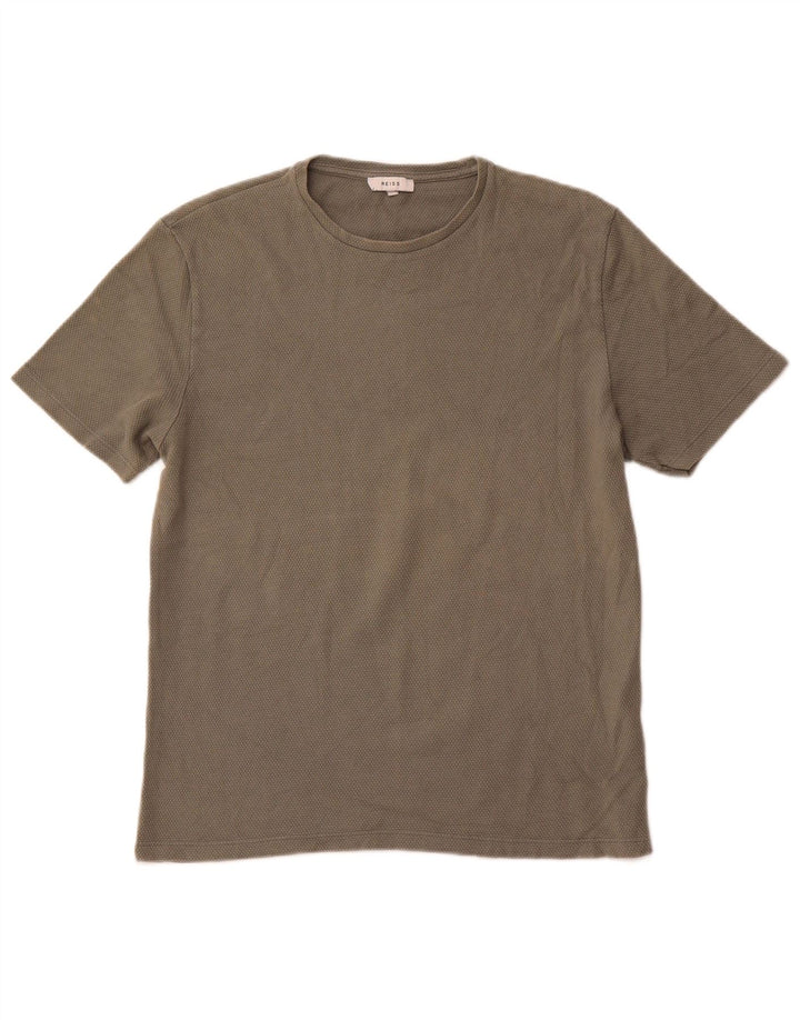 T-shirt męski REISS, duży, zielony, bawełniany