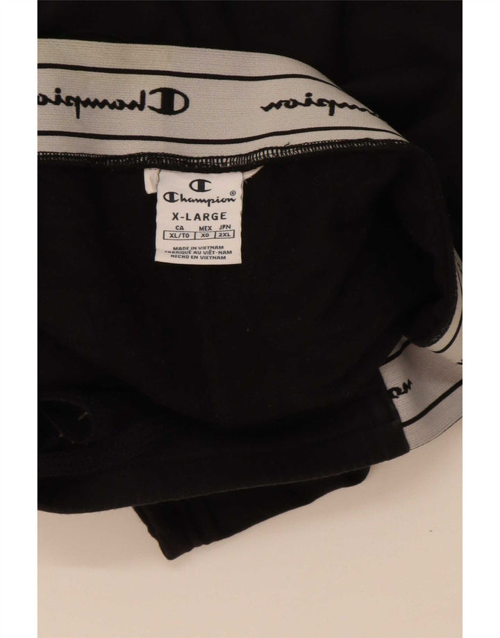 Męskie spodnie dresowe Champion Graphic Capri XL w kolorze czarnym