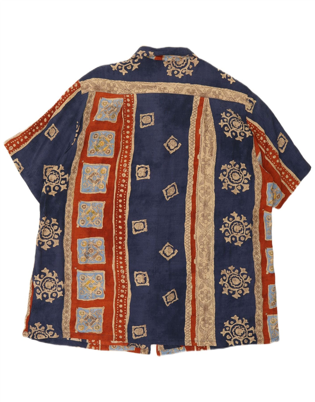 Damska koszula oversize w stylu vintage EU 46 XL, wielokolorowa, geometryczna