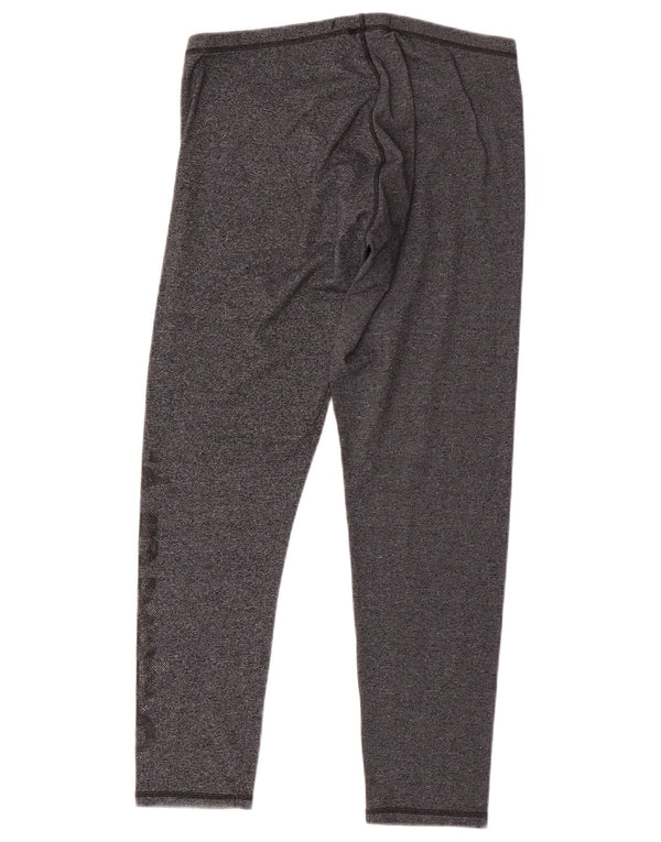 Damskie legginsy Superdry Graphic UK 14, duże, szare, bawełniane w plamki