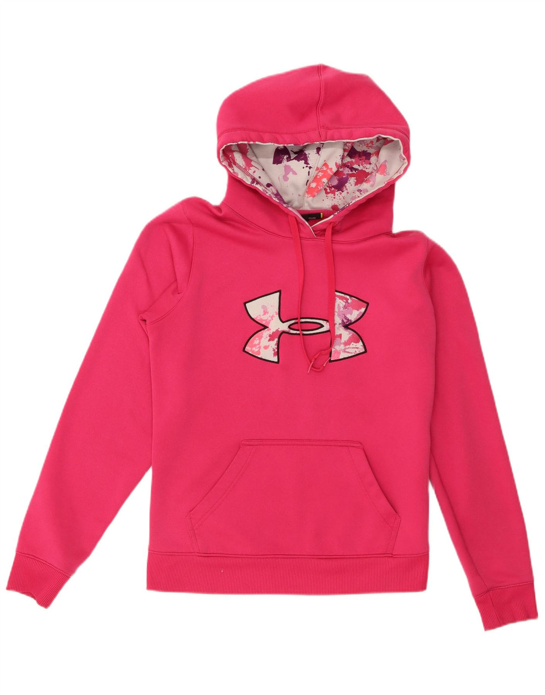 Damska bluza z kapturem Under Armour z grafiką, UK 14, średni różowy poliester