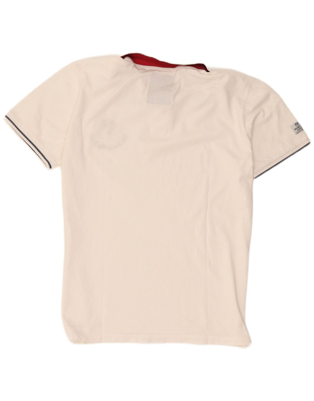 Męska koszulka polo North Sails z grafiką, 2XL, biała, bawełniana