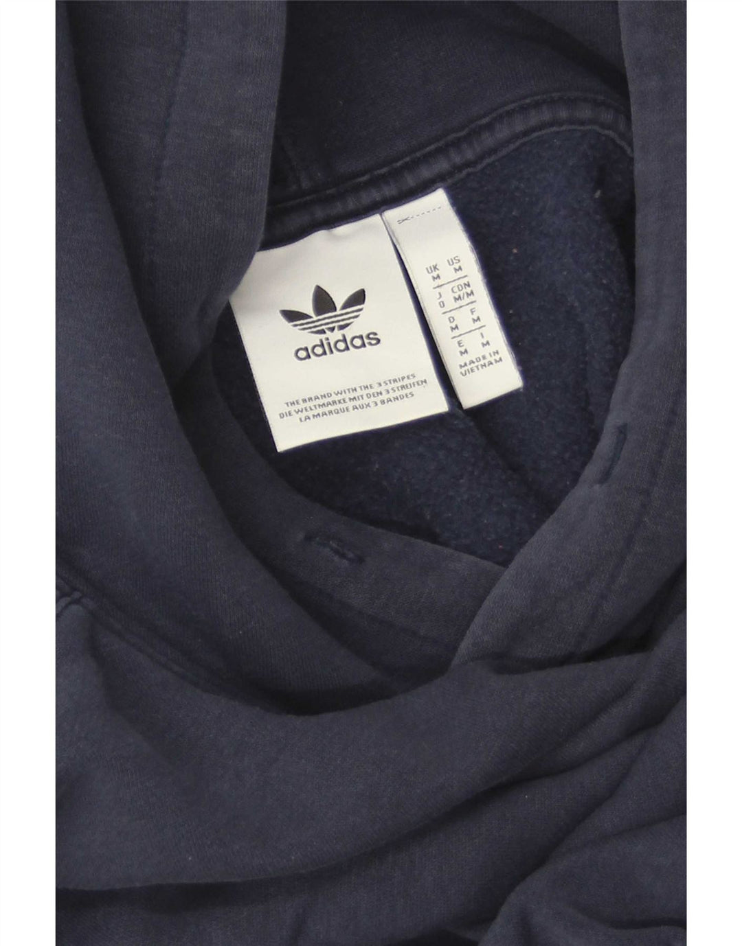 Męska bluza z kapturem Adidas Graphic, średni granat