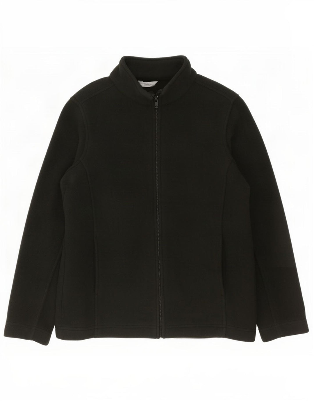 Marks & Spencer Damska kurtka polarowa oversize UK 10, mała, czarna, poliestrowa