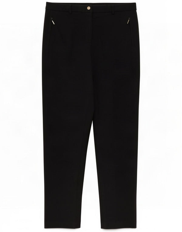 Proste spodnie damskie Marks & Spencer UK 14 Large W34 L32 czarne