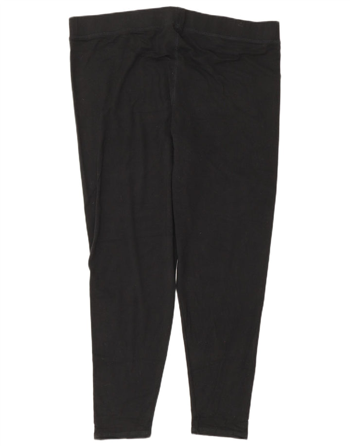 Legginsy damskie Marks & Spencer UK 22 3XL Czarna wiskoza