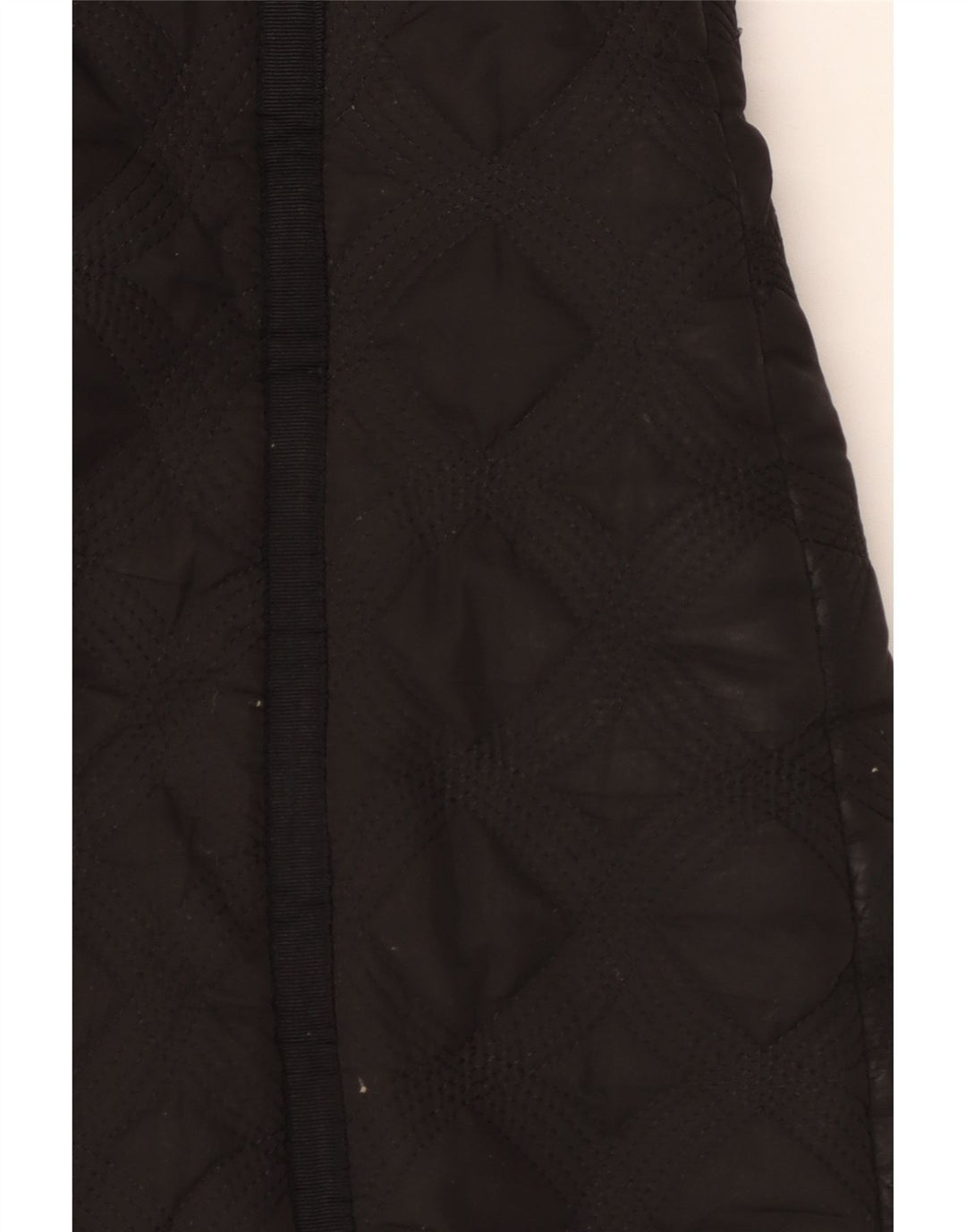 Desigual damski pikowany płaszcz z kapturem i ociepleniem EU 44 XL, czarny poliester