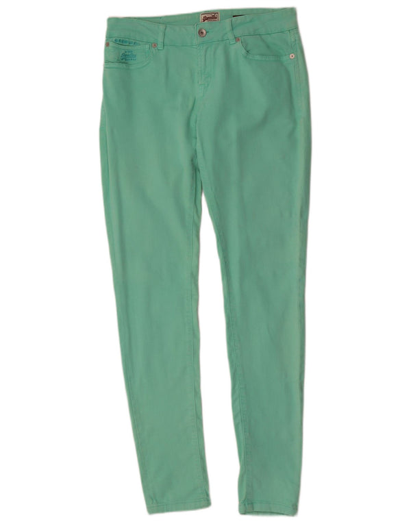 Damskie super obcisłe spodnie codzienne Superdry W30 L32 Zielone
